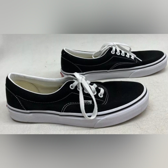 Unisex Vans Black And White Sneakers Size M 9 W 10.5 Like New MSRP $65 - Picture 4 of 8